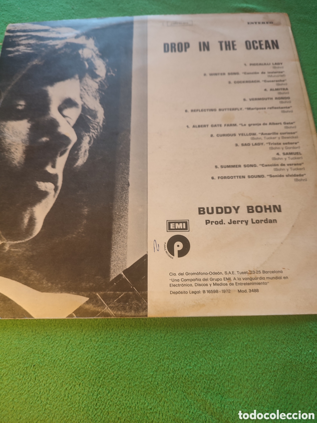 Discos de vinilo: Buddy Bohn - A drop in the ocean 1972 - Foto 2