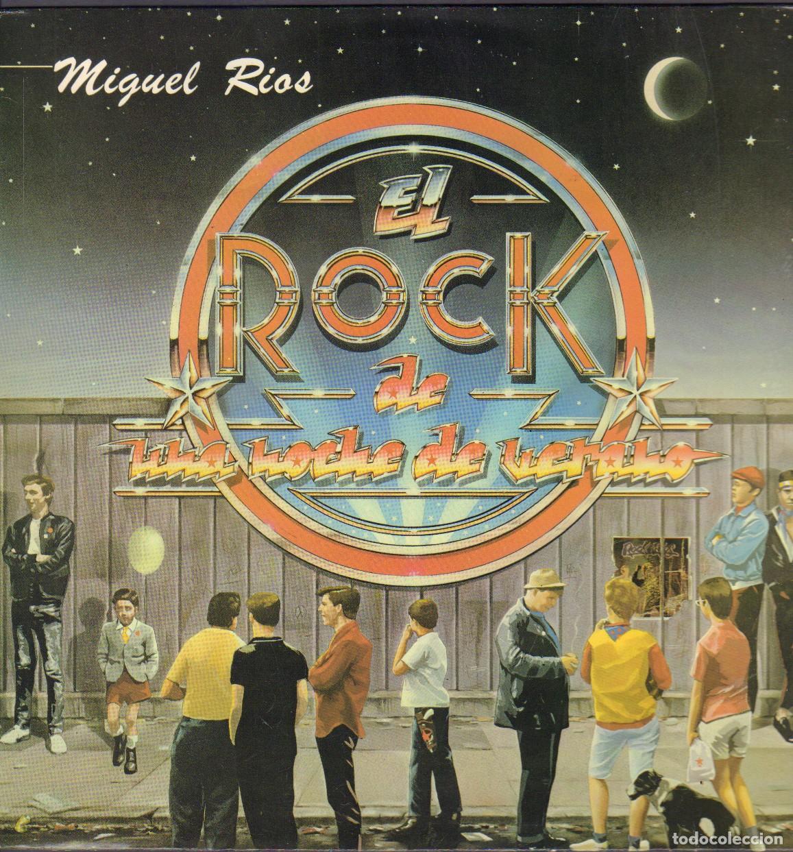 Discos de vinilo: MIGUEL RIOS - EL ROCK DE UNA NOCHE DE VERANO / MADRID, LA SE&Ntilde;AL.../ LP POLYDOR 1983 RF-27040