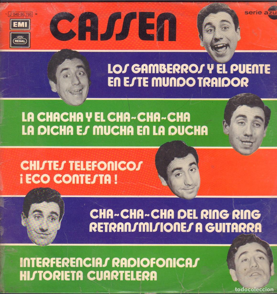 Discos de vinilo: CASSEN - LOS GAMBERROS Y EL PUENTE, CHISTES TELEFONICOS.../ LP EMI RF-27042