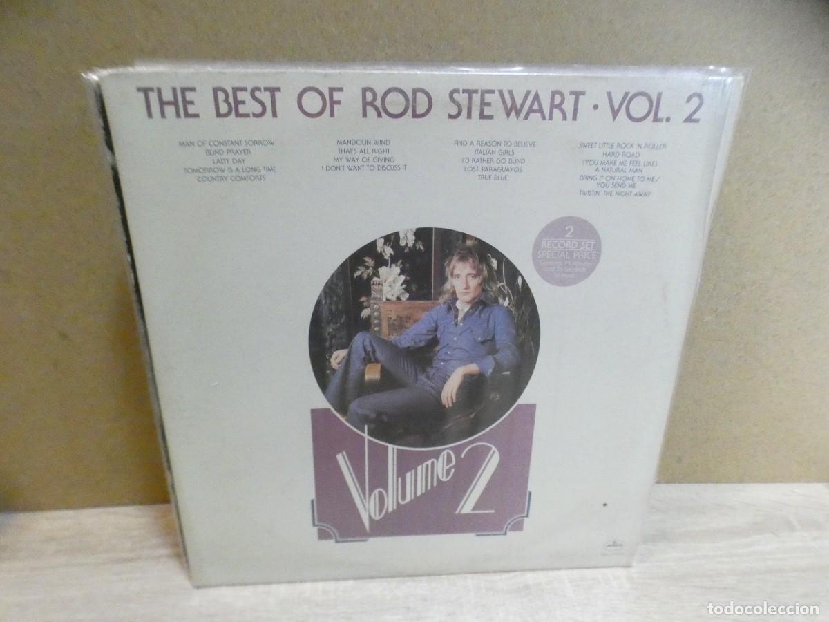 Discos de vinilo: ARKANSAS1980 BOXX809 VINILO LEVE USO CORRECTO BEST OF ROD STEWART VOL 2