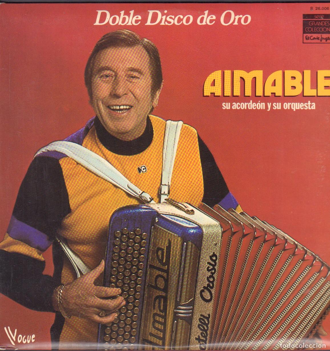 Discos de vinilo: AMABLE (SU ACORDEON Y SU ORQUESTA) - DU GRIS, FLOREAL, LA MER.../ DOBLE LP VOGUE 1978 RF-27055