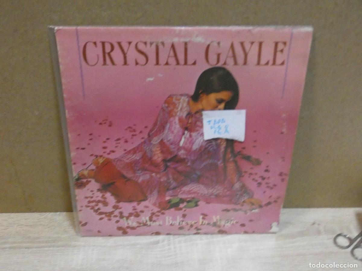 Discos de vinilo: ARKANSAS1980 LOTT783 VINILO LEVE USO CORRECTO CRISTAL GAYLE TAPA ALGO FEA