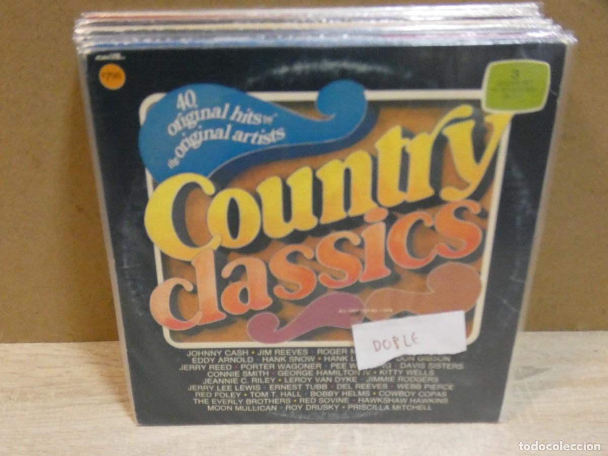 Disques de vinyle: ARKANSAS1980 LOTT783 VINILO MUCHO USO REPRODUCIBLE COUNTRY CLASSICS DOBLE