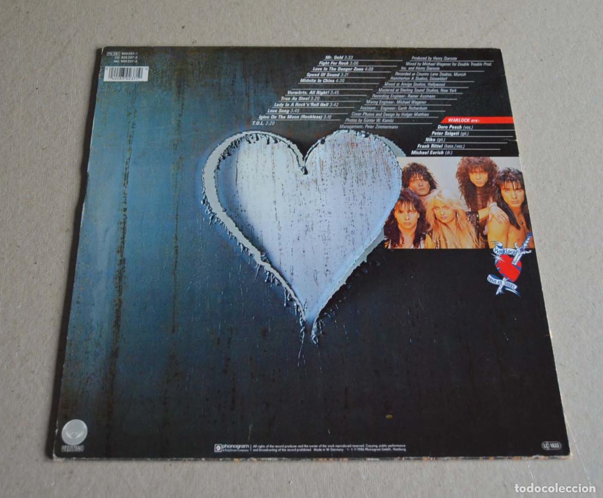 Discos de vinilo: WARLOCK - TRUE AS STEEL - Foto 2
