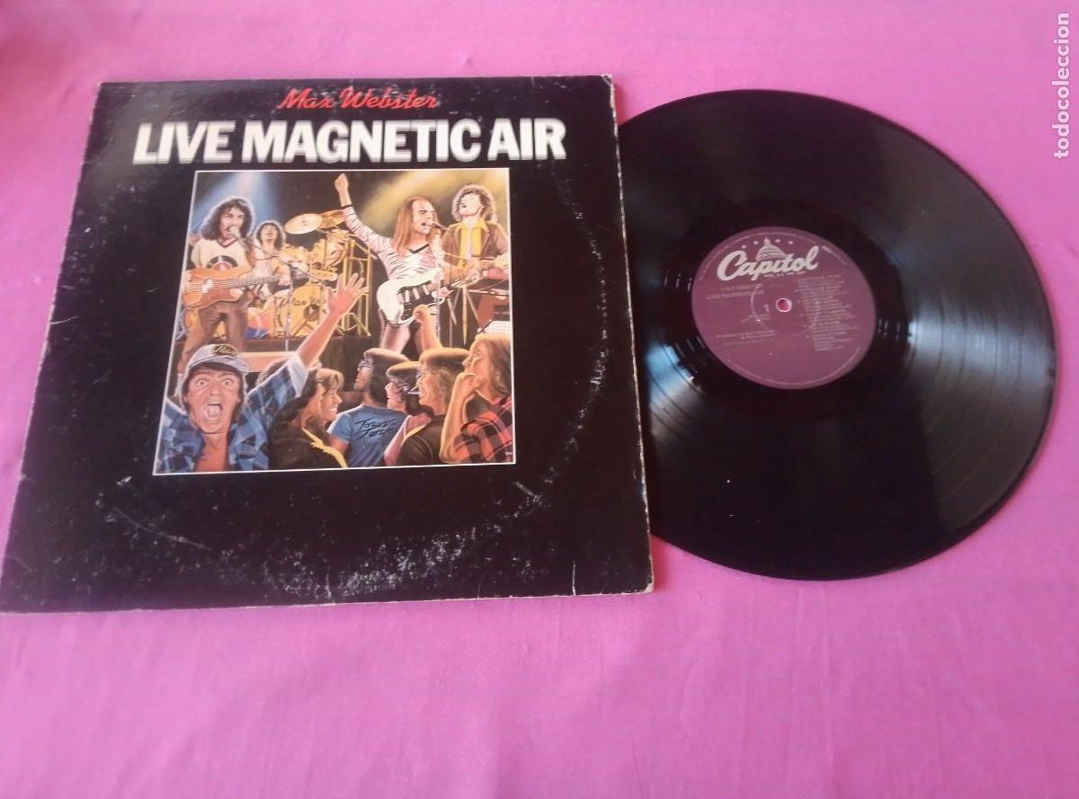 Discos de vinilo: MAX WEBSTER LIVE MAGNETIC AIR CAPITOL 1979 LP L3 2 43