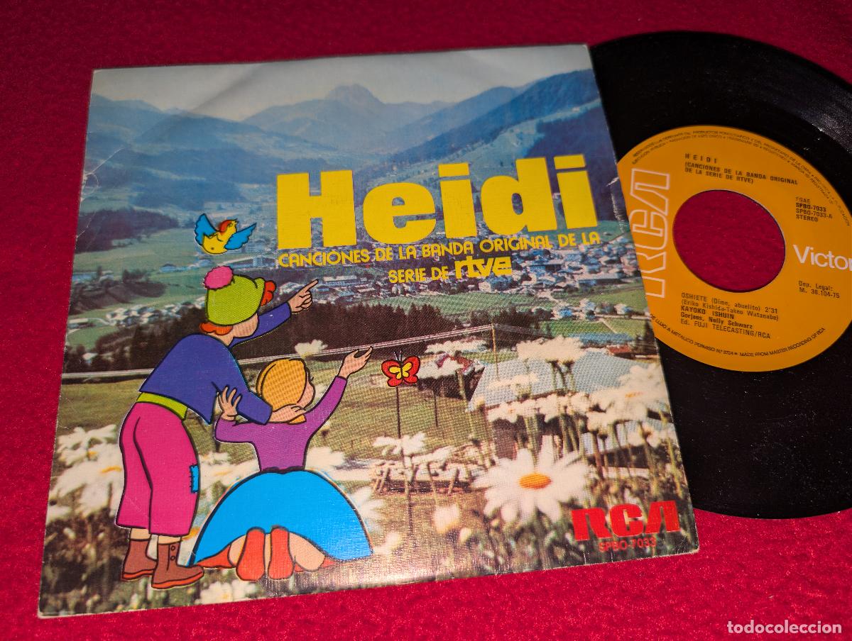 Discos de vinilo: KAYOKO ISHUIN HEIDI OST BSO Oshiete/Mattete Goran 7'' SINGLE 1975 RCA ESPA&Ntilde;A SPAIN TV TVE