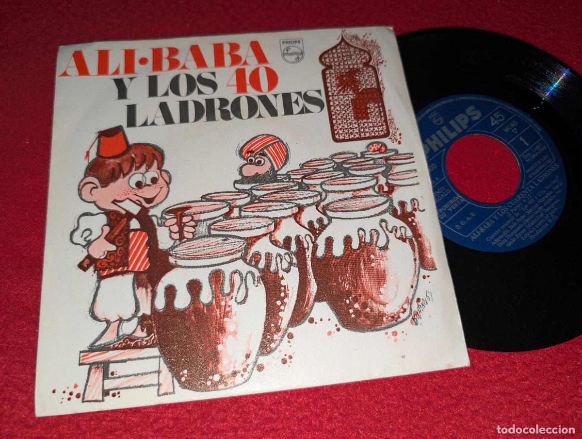 Discos de vinil: ELENA DOMENECH Cuento. Ali Baba y los 40 cuarenta ladrones 7'' SINGLE 1969 PROMO TORREGROSA