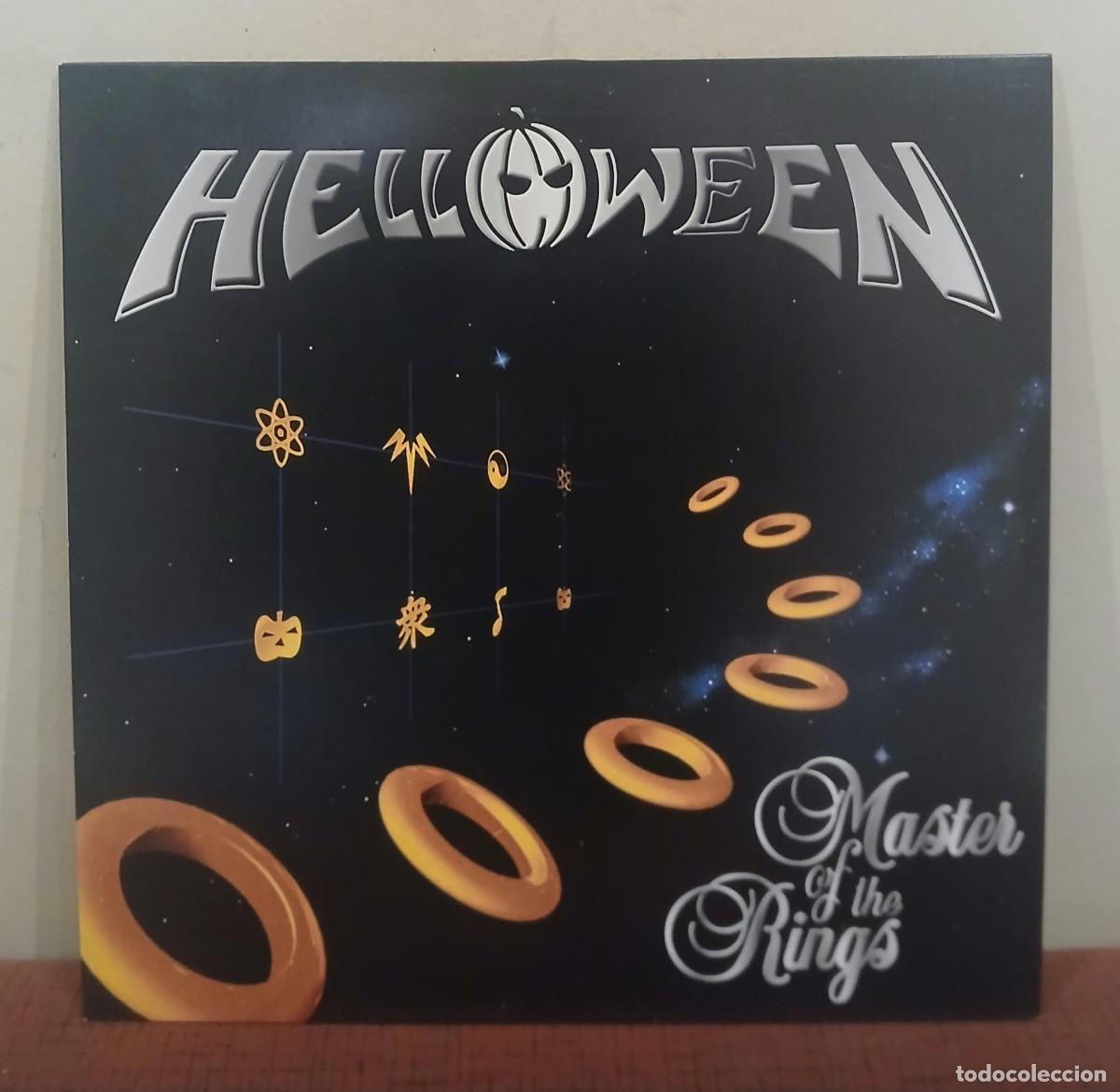 Discos de vinilo: VINILO MASTER OF THE RINGS - LP DE HELLOWEEN COMO NUEVO