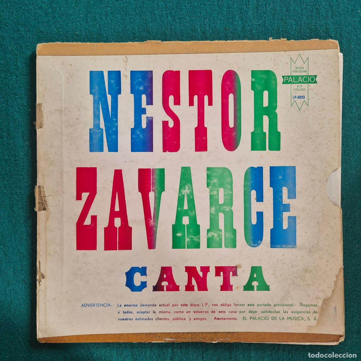 Discos de vinilo: Nestor Zavarce &ndash; Nestor Zavarce Canta