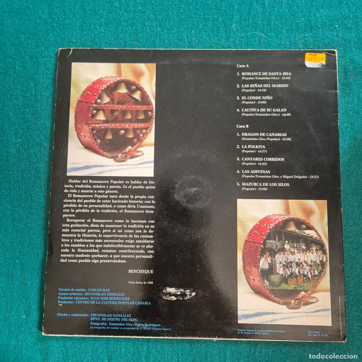 Discos de vinilo: Bencheque &ndash; Romances Tradicionales - Foto 2