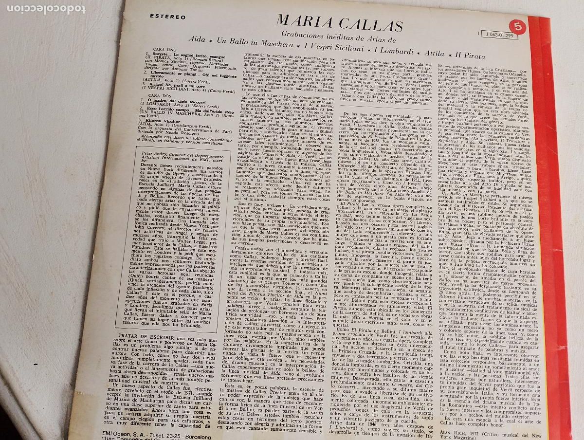 Discos de vinilo: Callas &ndash; By Request, 1972 ed espa&ntilde;ola - Foto 3