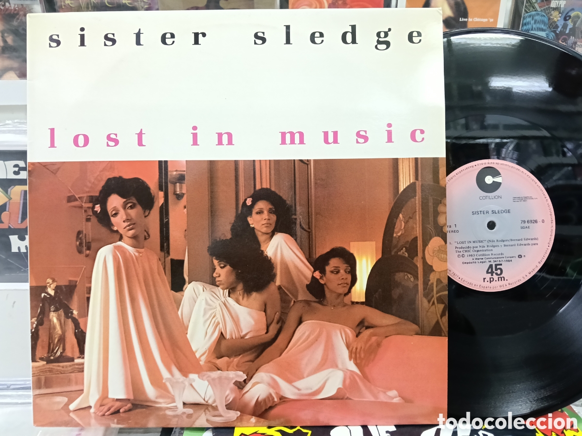 Discos de vinilo: Sister sledge maxi lost in music Espa&ntilde;a