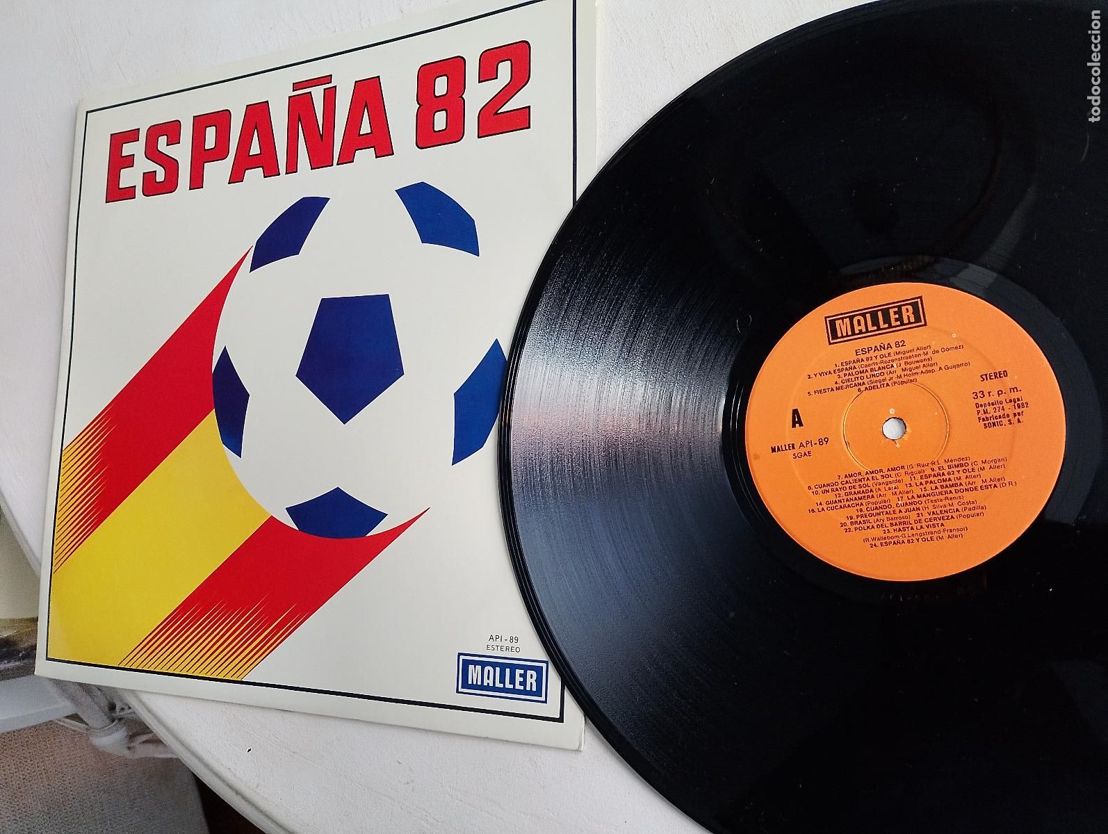 Discos de vinilo: Espa&ntilde;a 82, maller estereo api 89 - Foto 2