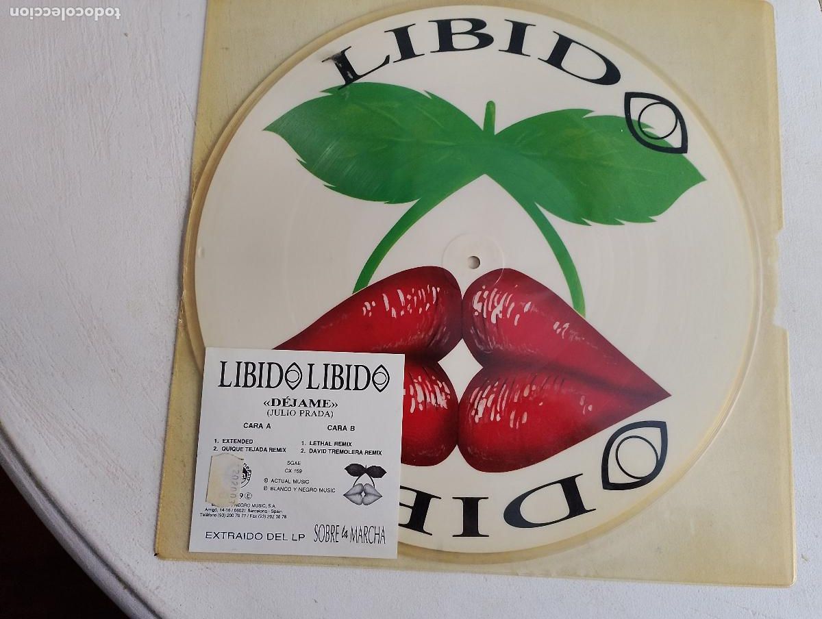 Discos de vinilo: Libido Libido &ndash; D&eacute;jame, 1994 Electronic - Foto 3