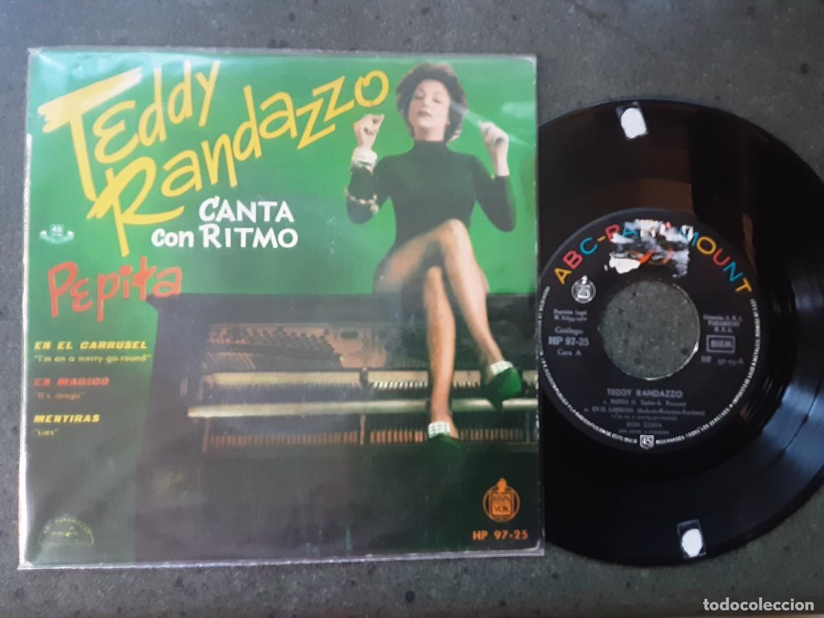 Discos de vinilo: Ep TEDDY RANDAZZO: Pepita. En el carrusel. It's magic. Lies