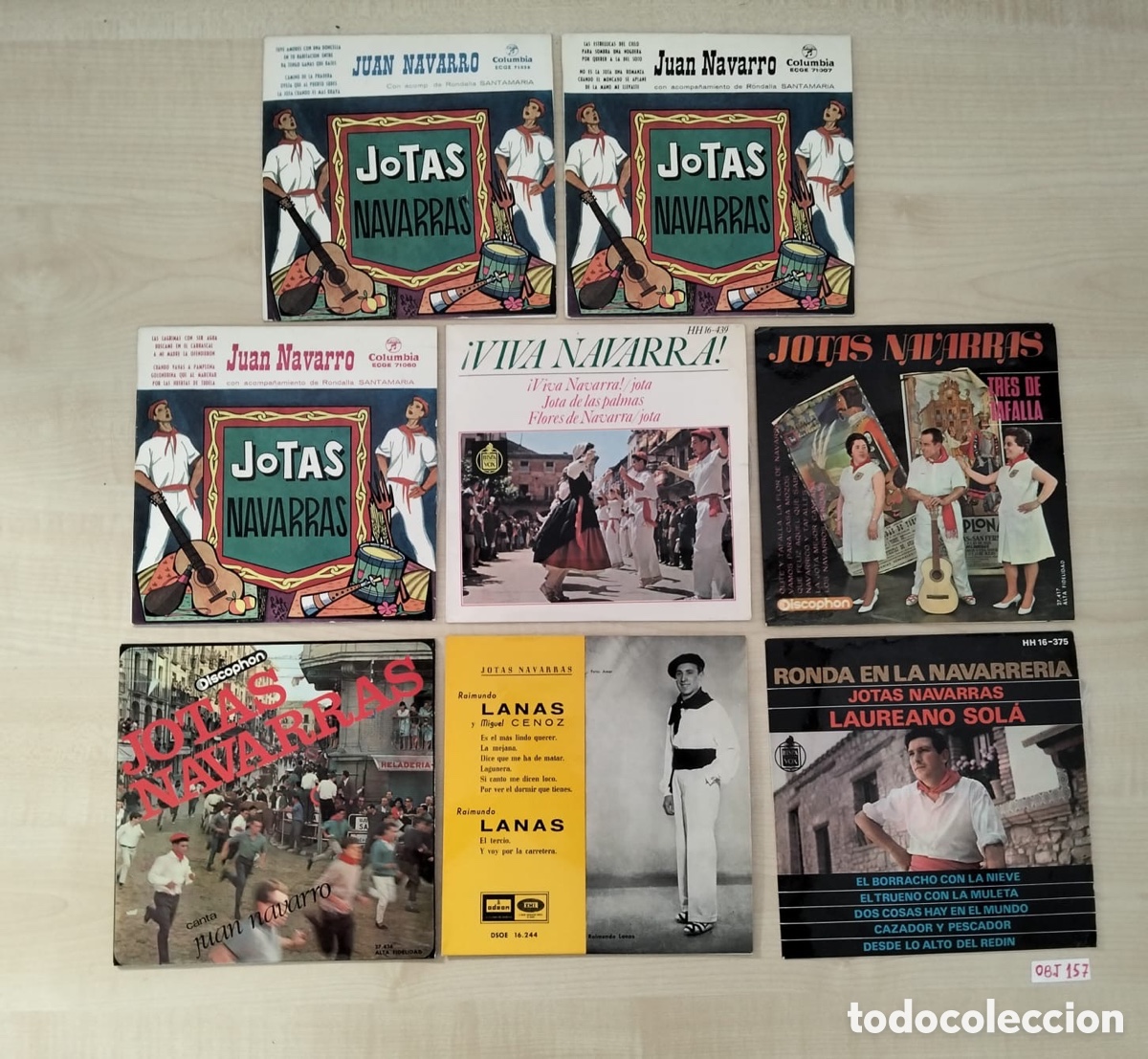 Discos de vinilo: discos de vinilo y EP de jotas navarras