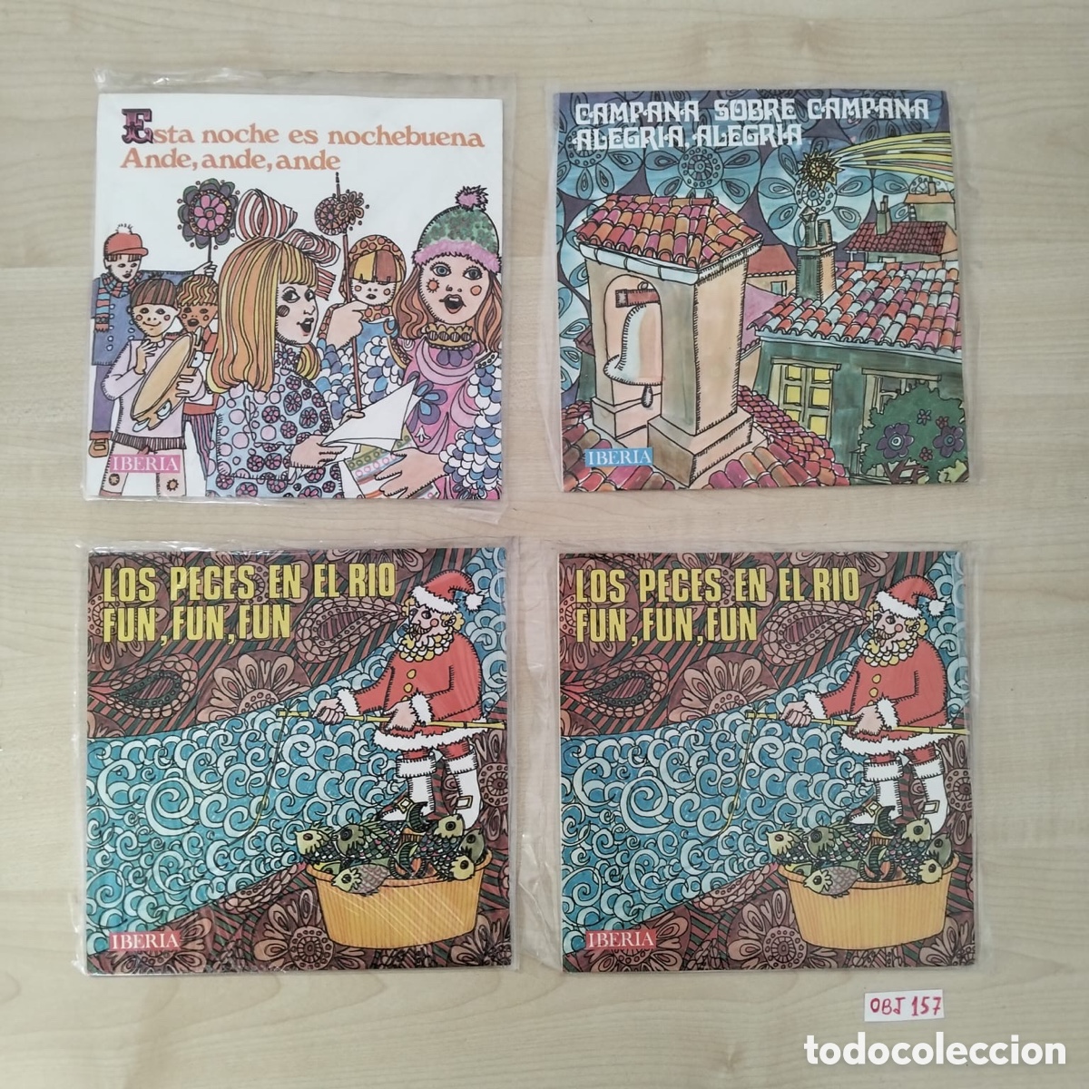 Discos de vinilo: Lote de single navidad tradicionales