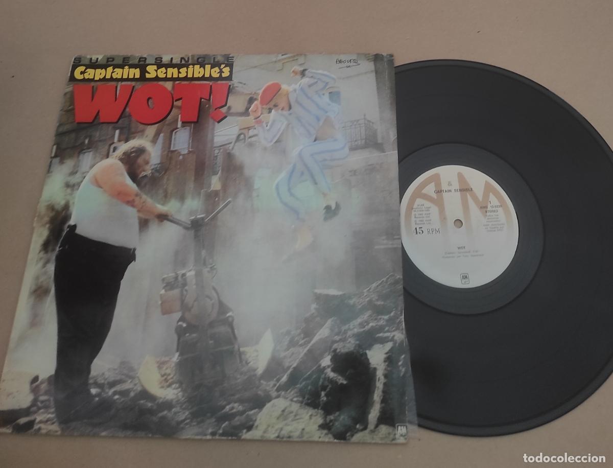 Discos de vinilo: Captain Sensible &ndash; Wot!-MAXI-ESPA&Ntilde;A - Foto 1