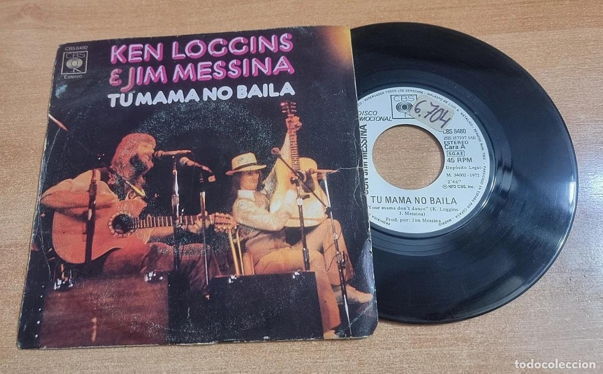 Discos de vinilo: KENNY LOGGINS & JIM MESSINA Your mama don't 7&rdquo; SINGLE VINILO PROMO DEL A&Ntilde;O 1972 CONTIENE 2 TEMAS