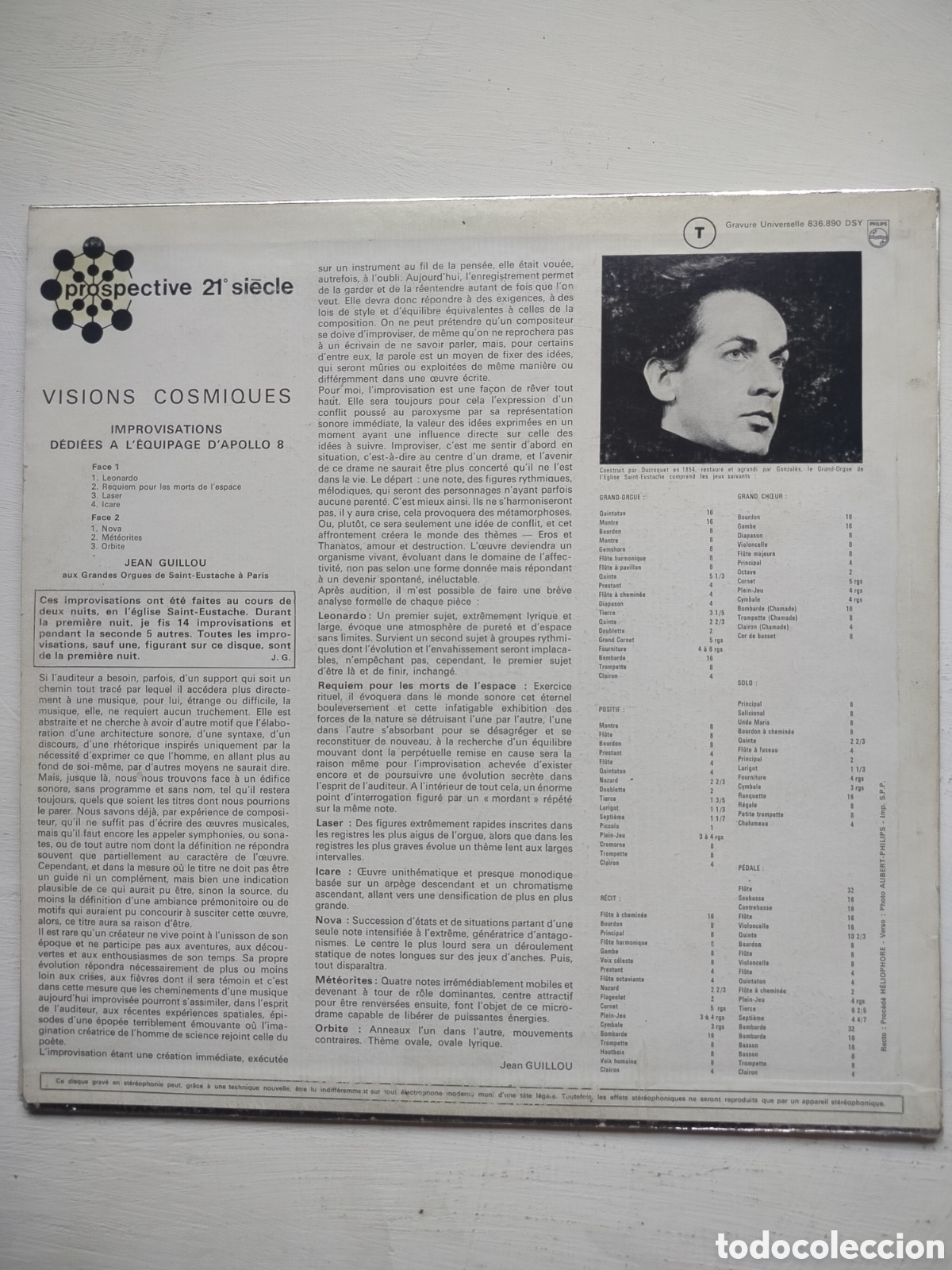Discos de vinilo: Jean Guillou LP 1969 - Foto 2