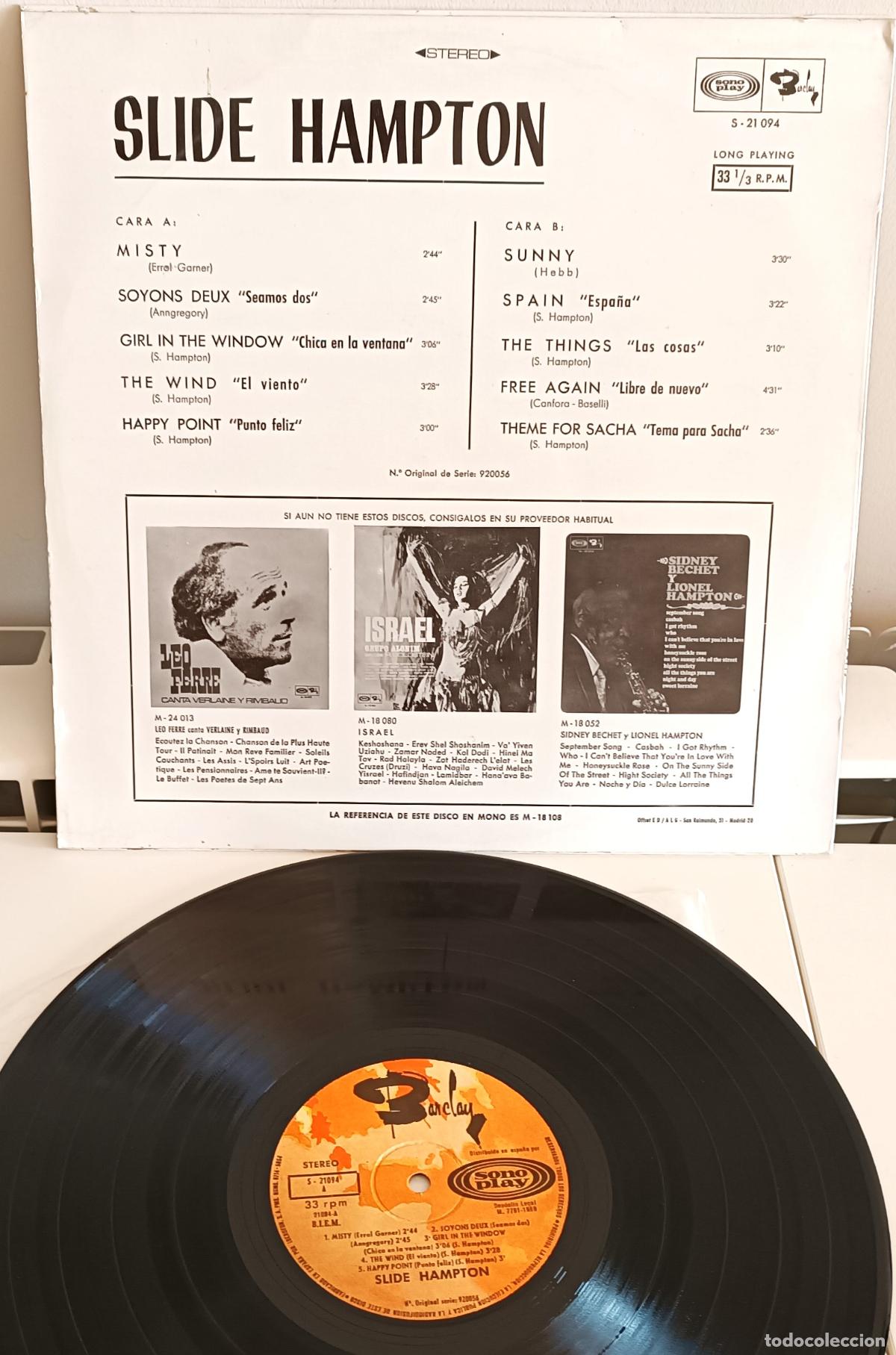 Discos de vinilo: SLIDE HAMPTON - BARCLAY - 1969 - Foto 2