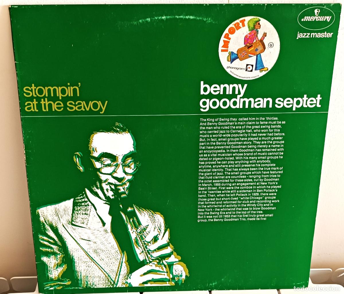 Discos de vinilo: BENNY GOODMAN SEPTET - STOMPIN&acute; AT THE SAVOY MERCURY EDIC. HOLLAND - 1968