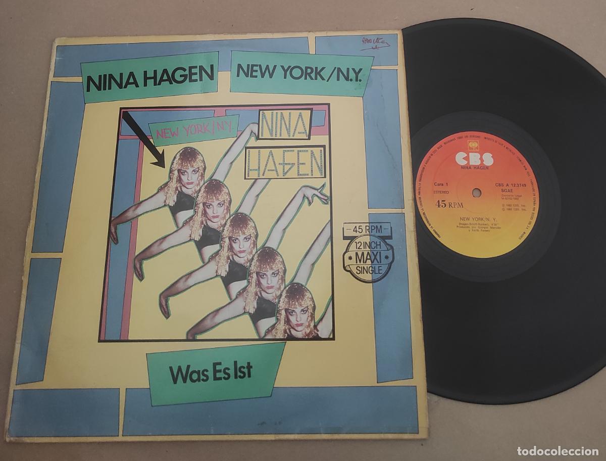 Discos de vinilo: Nina Hagen &lrm;&ndash; New York/N.Y.-MAXI- EDICION ESPA&Ntilde;OLA-1983-