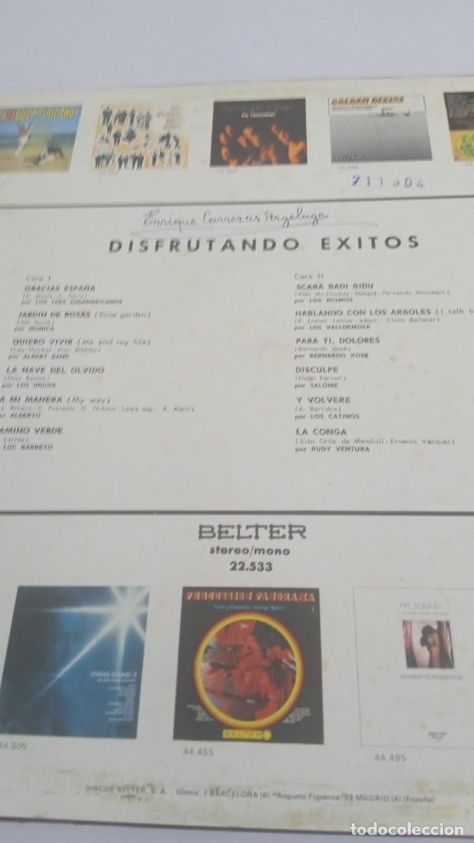 Discos de vinilo: DISFRUTANDO &Eacute;XITOS Belter - Foto 2