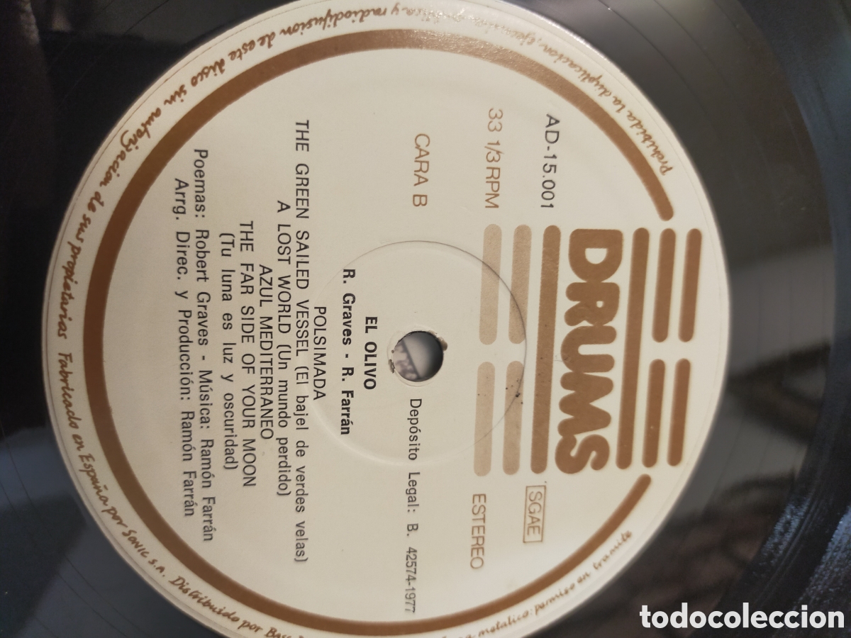 Discos de vinilo: Vinilo El Olivo - Robert Graves y Ram&oacute;n Farr&aacute;n - Foto 6