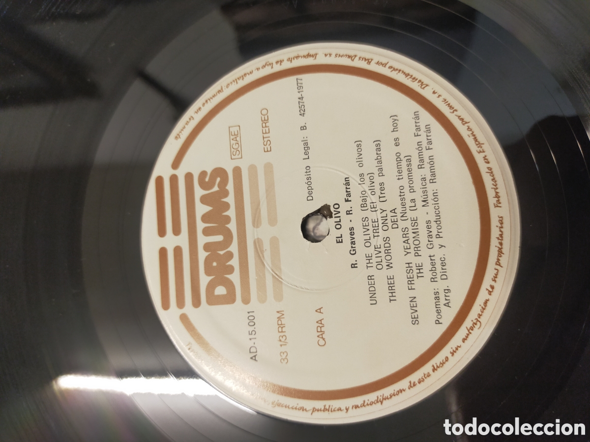Discos de vinilo: Vinilo El Olivo - Robert Graves y Ram&oacute;n Farr&aacute;n - Foto 8