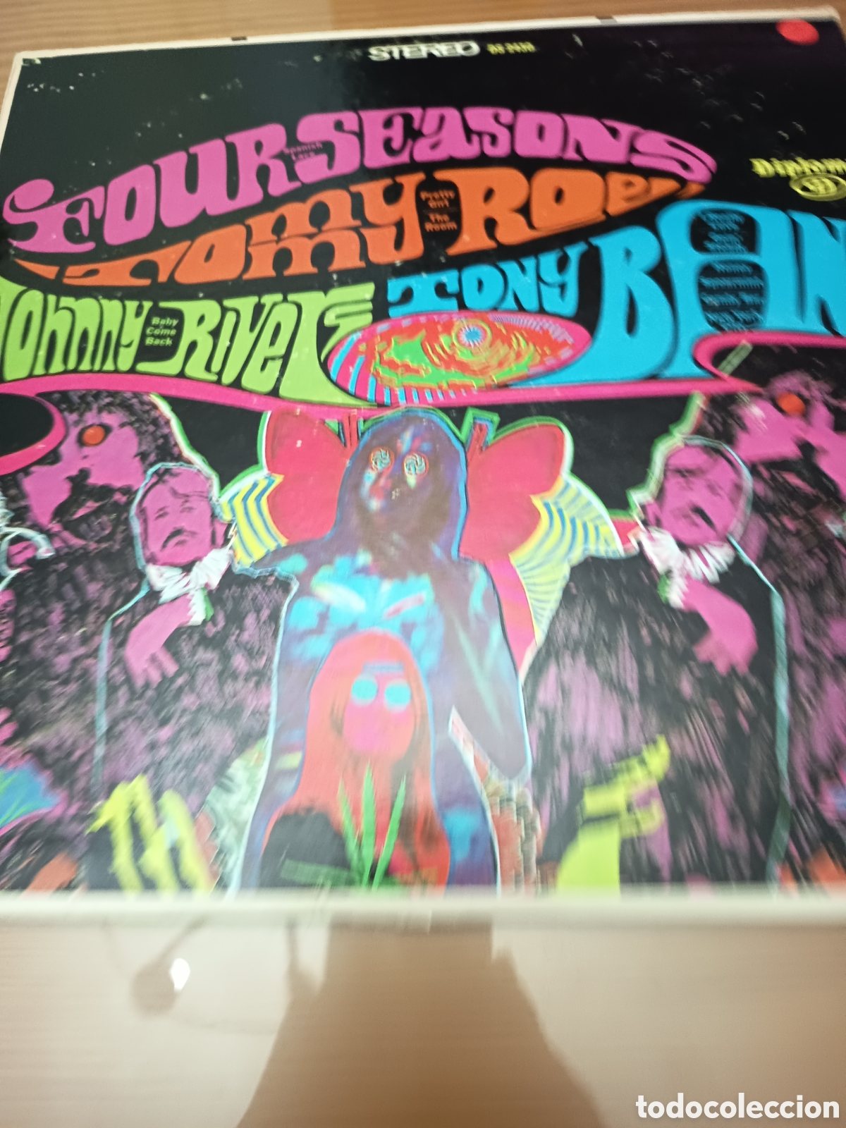 Discos de vinilo: Disco vinilo LP Four Seasons Tommy roe, Jhonny Rivers y Tony Banon &rdquo; Spanish Lace &rdquo; muy buen estado