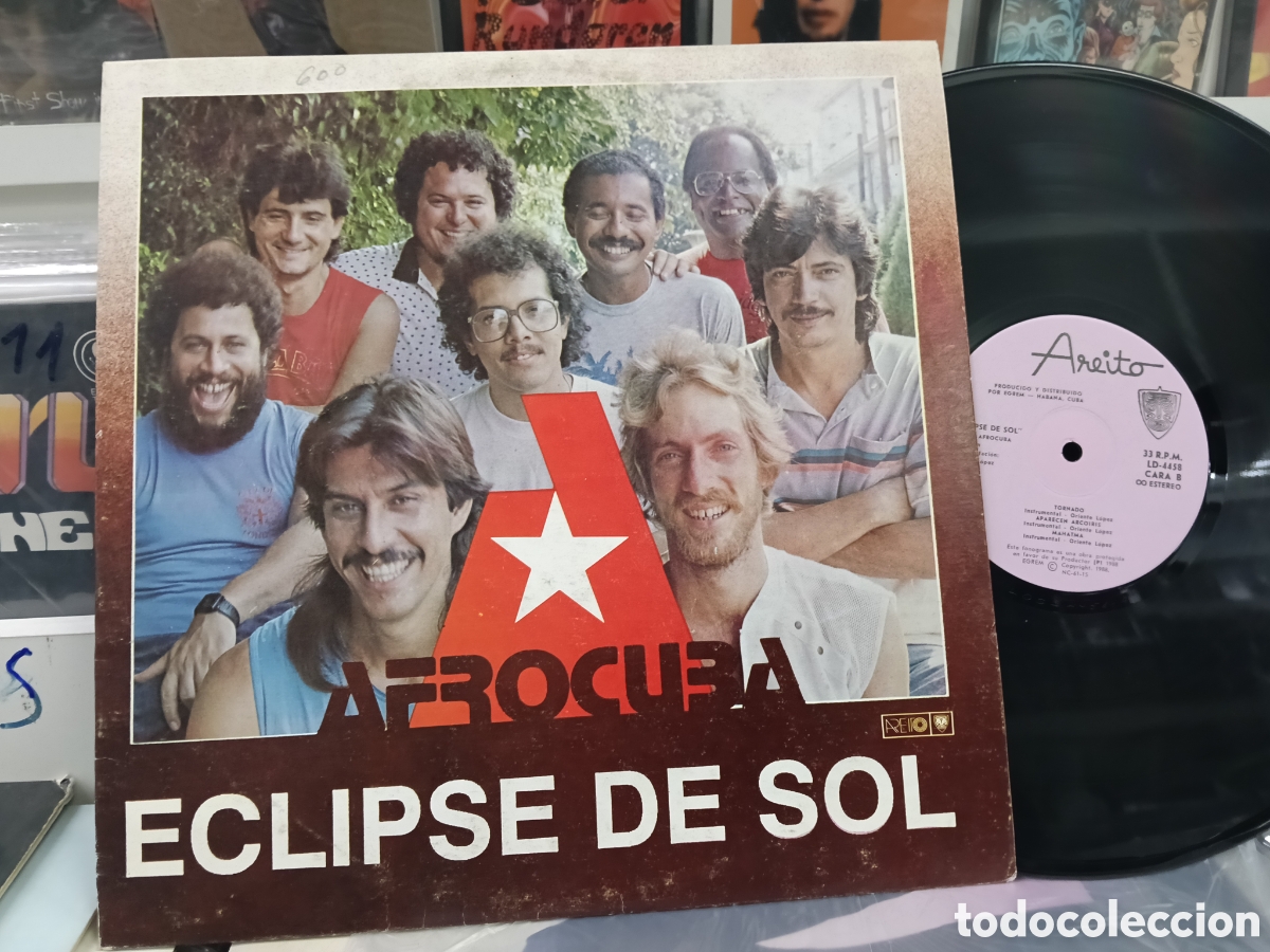 Discos de vinilo: Afrocuba lp eclipse de sol 1988 areito