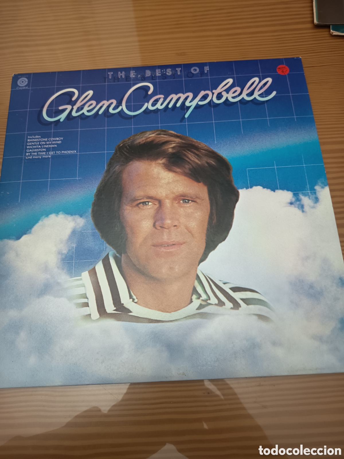 Discos de vinilo: Disco vinilo LP de Glen Campbell &rdquo; The Best Of ...&rdquo; muy buen estado