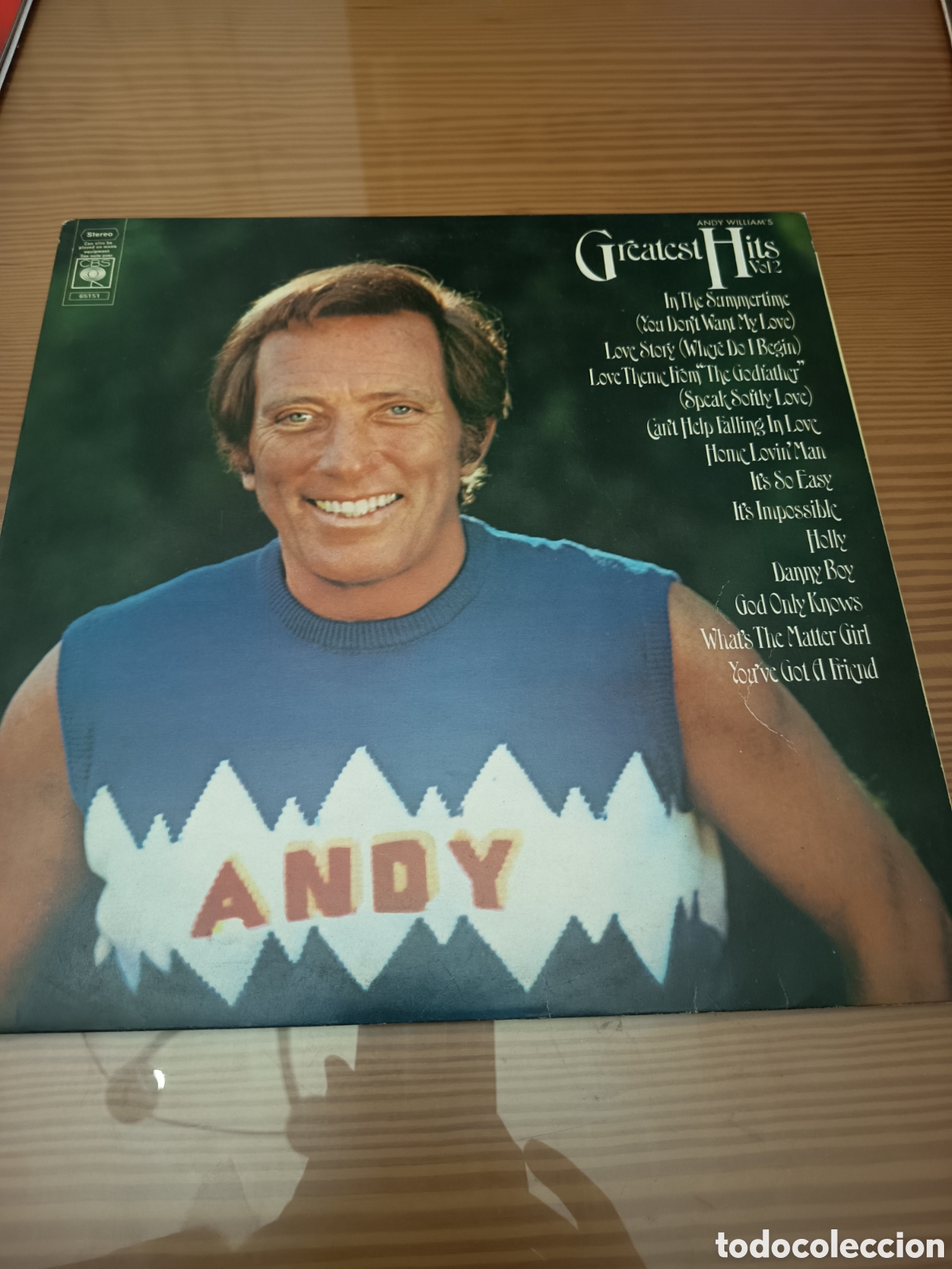 Discos de vinilo: Disco vinilo LP de Andy Williams &rdquo; Greatest Hits &rdquo; muy buen estado