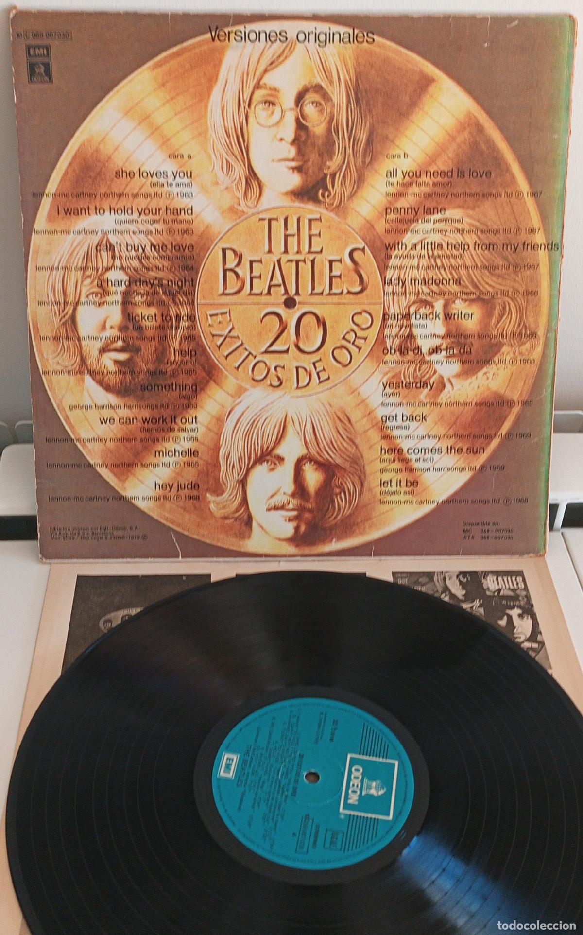 Discos de vinilo: THE BEATLES - 20 EXITOS DE ORO ODEON - 1979 - Foto 2