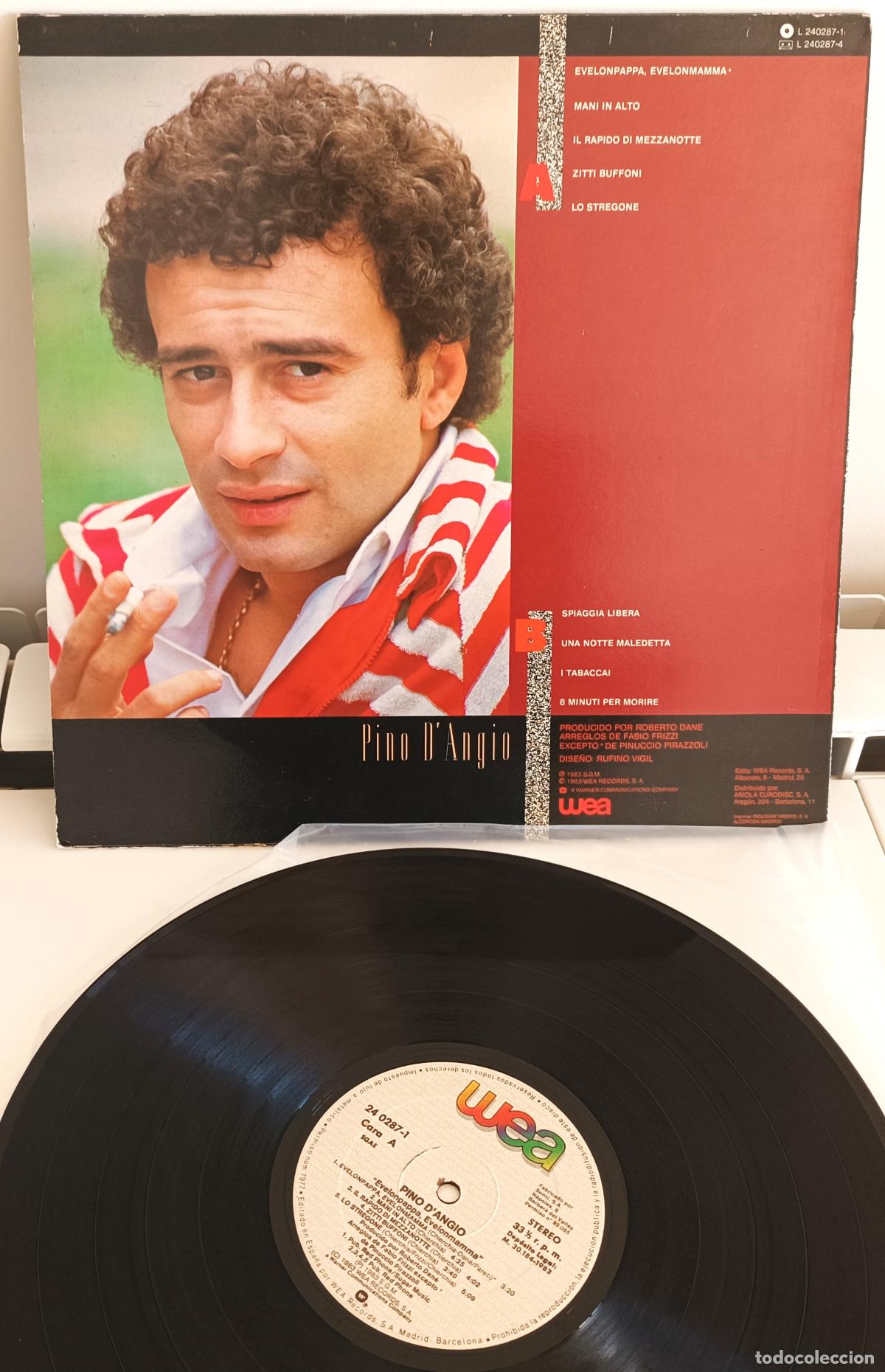 Discos de vinilo: PINO D&acute;ANGIO - EVELONPAPPA, EVELONMAMMA WEA - 1983 - Foto 2