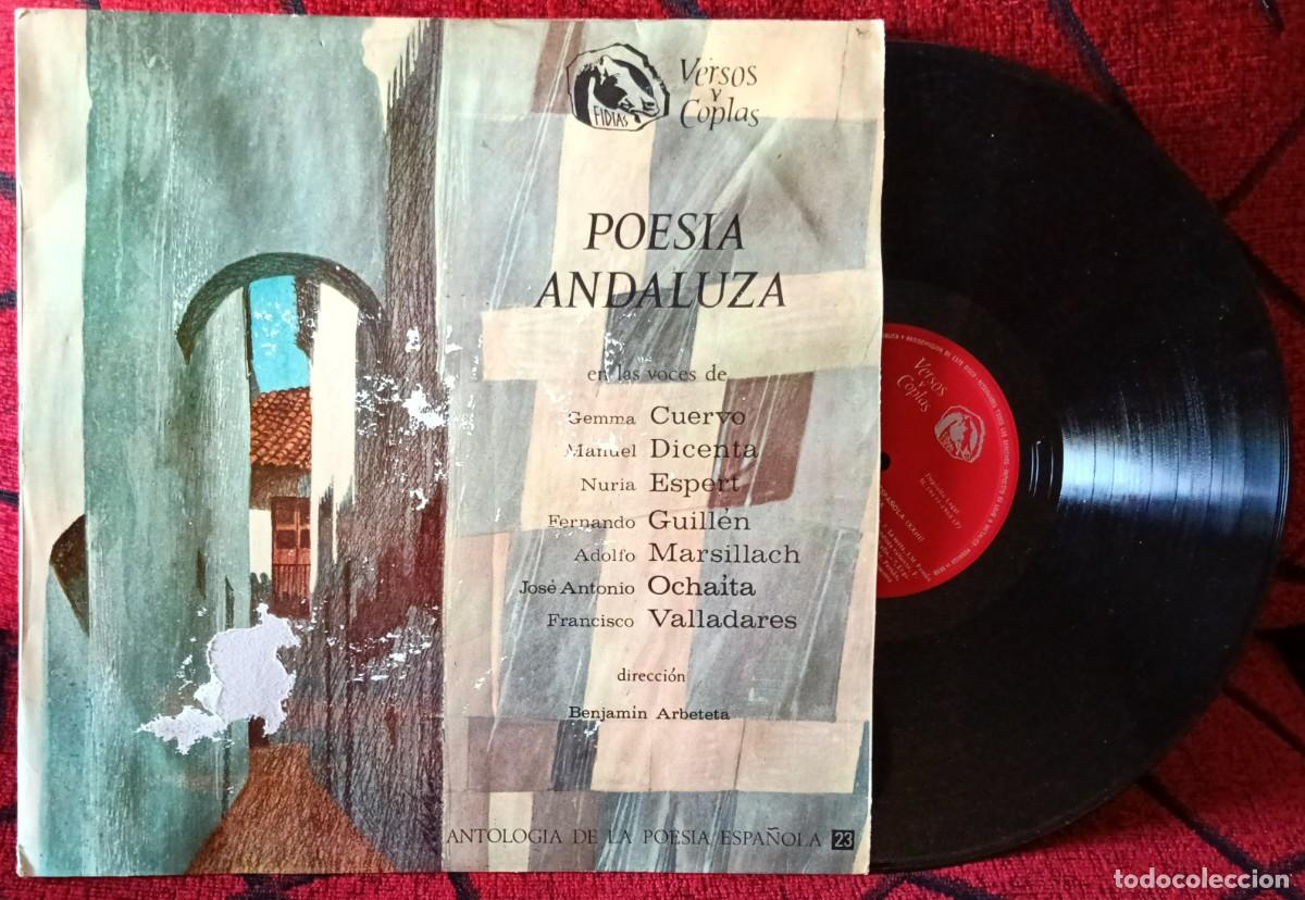Discos de vinilo: POESIA ANDALUZA (Versos Y Coplas, Antolog&iacute;a De La Poes&iacute;a Espa&ntilde;ola) VINILO LP 1968