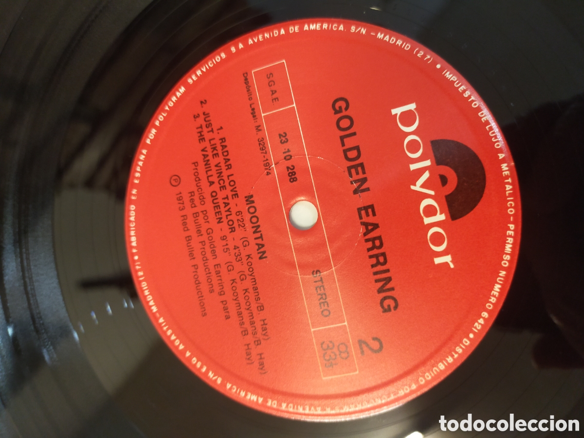 Discos de vinilo: Vinilo Golden Earring - Moontan - Foto 9
