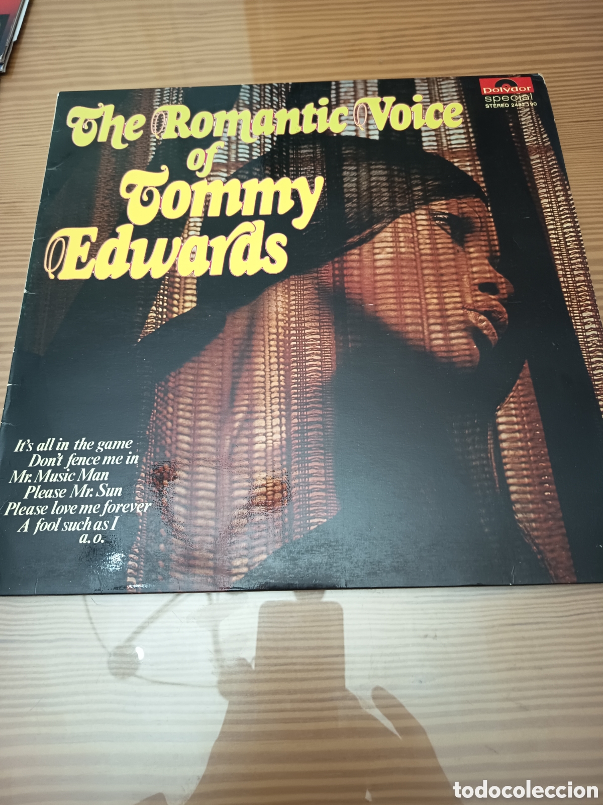 Discos de vinilo: Disco vinilo LP de Tommy Edwards &rdquo; The Romantic Voice Of Tommy Edwards&rdquo; muy buen estado