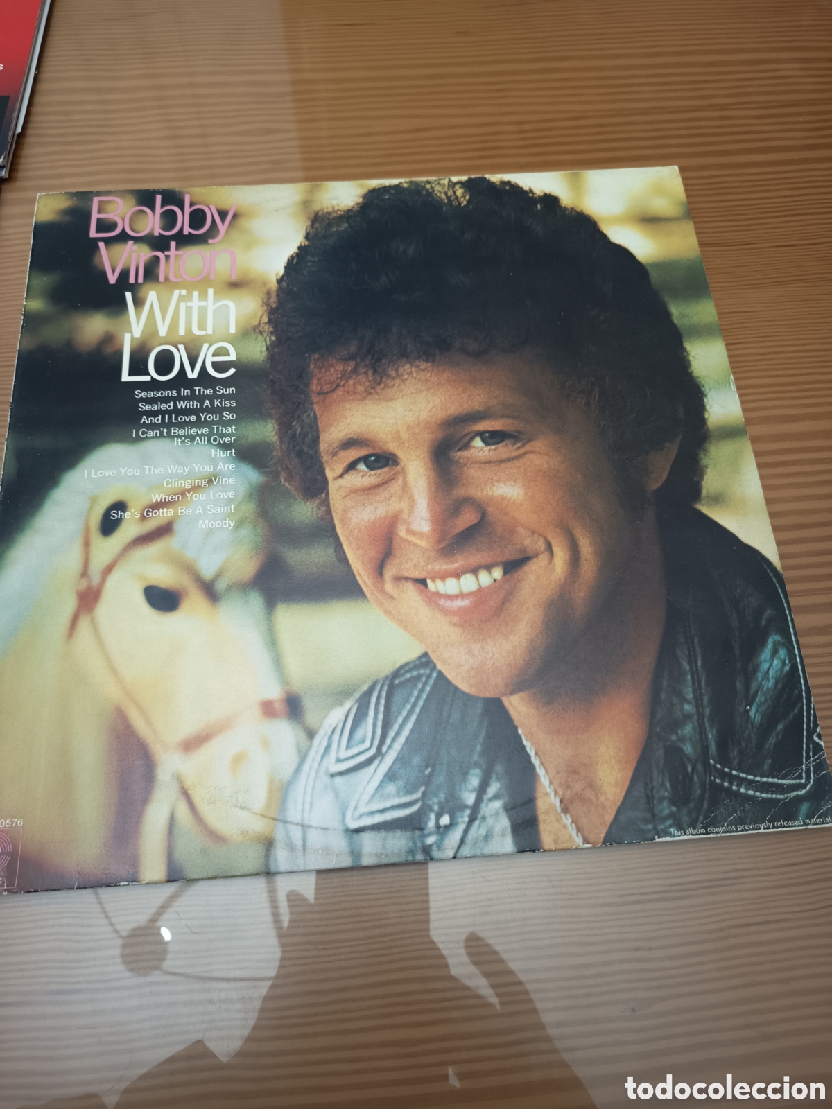 Discos de vinilo: Disco vinilo LP de Bobby Vinton &rdquo; With Love &rdquo; ,muy buen estado