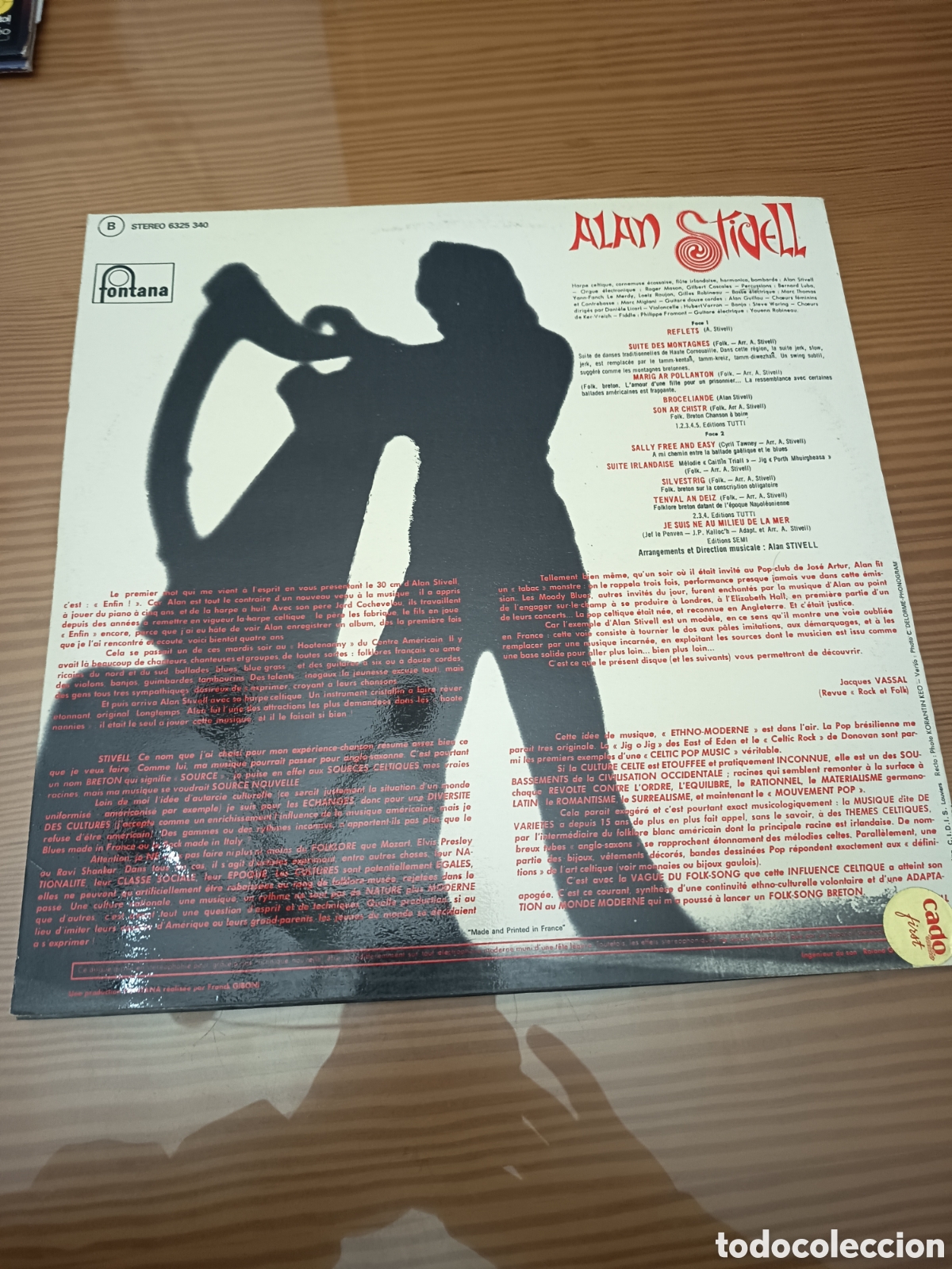 Discos de vinilo: Disco vinilo LP de Alan Stidell &rdquo; Reflets &rdquo; buen estado - Foto 2