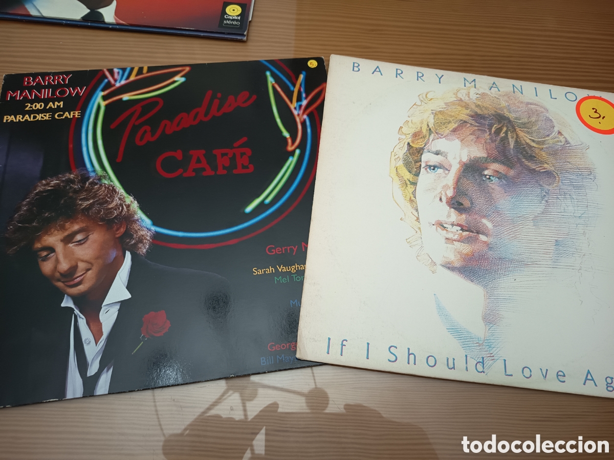 Discos de vinilo: Lote de 2 discos de vinilo de Barry Manilow ,muy buen estado