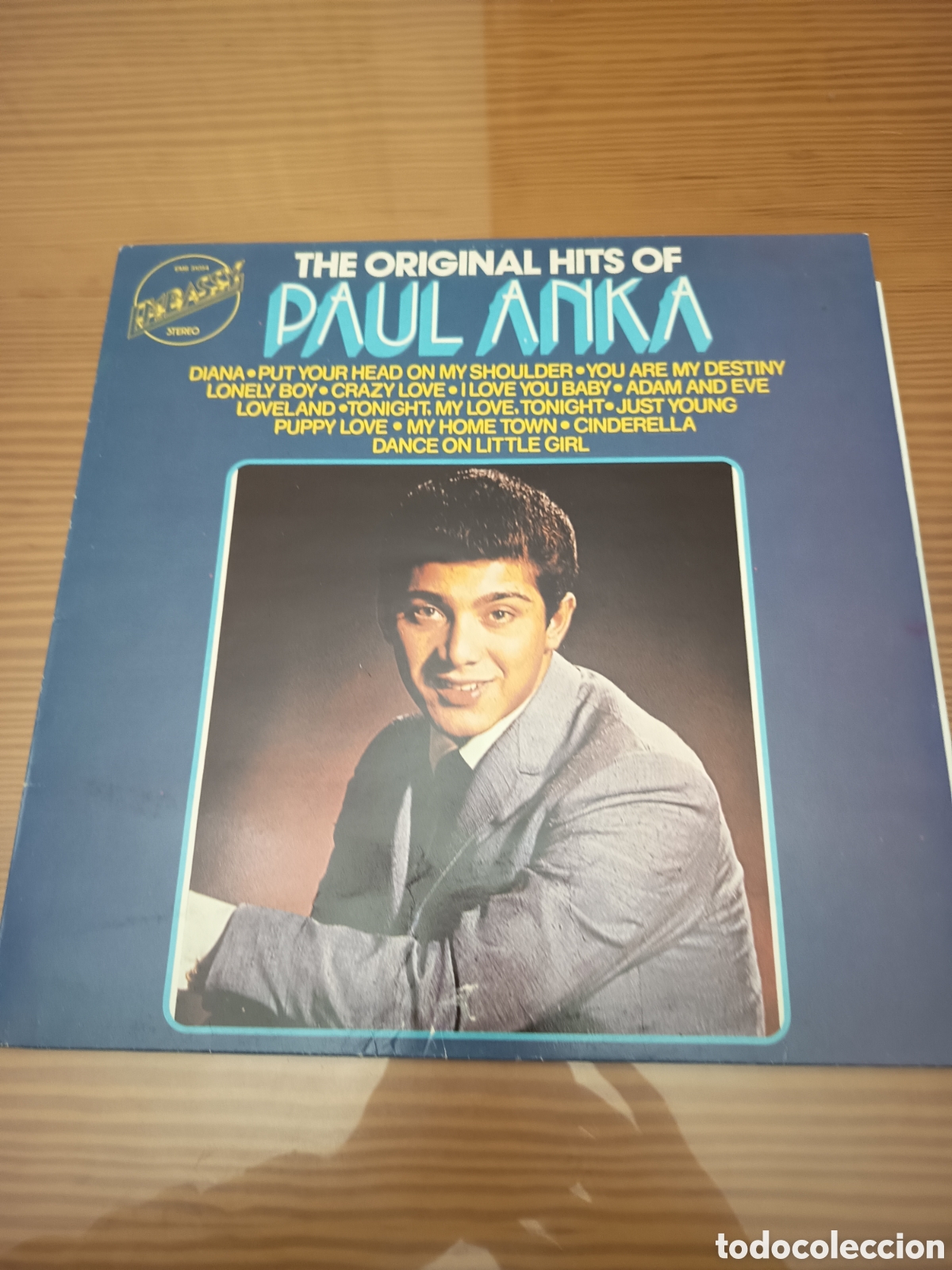 Discos de vinilo: Disco vinilo LP de Paul Anka &rdquo; The Original Hits &rdquo; muy buen estado
