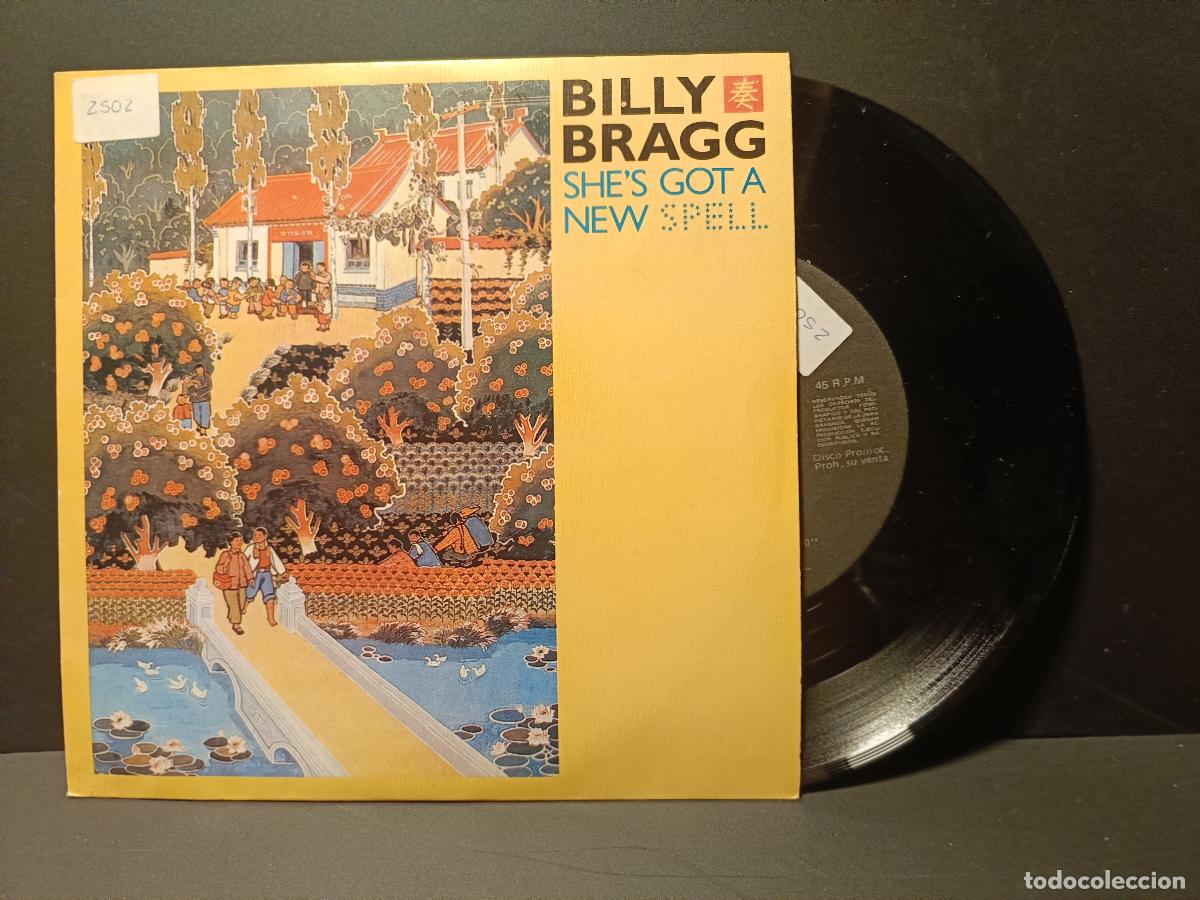Discos de vinilo: BILLY BRAGG SHE,S GOTA A NEW SPELL SINGLE PROMO 1988 PEPETO