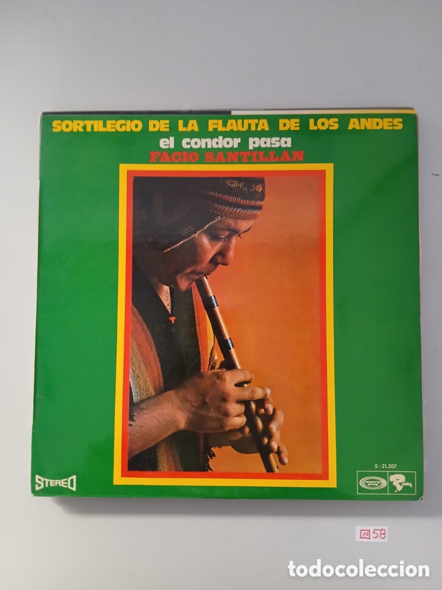 Discos de vinilo: Vinilo SORTILEGIO DE LA FLAUTA DE LOS ANDES - Foto 1