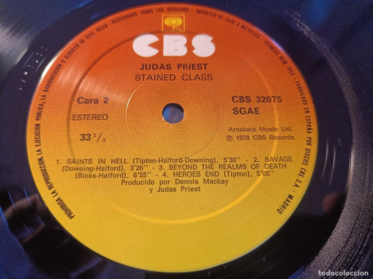 Discos de vinilo: Judas Priest &ndash; Stained Class. VG+ / VG+. 6 FOTOS. - Foto 6