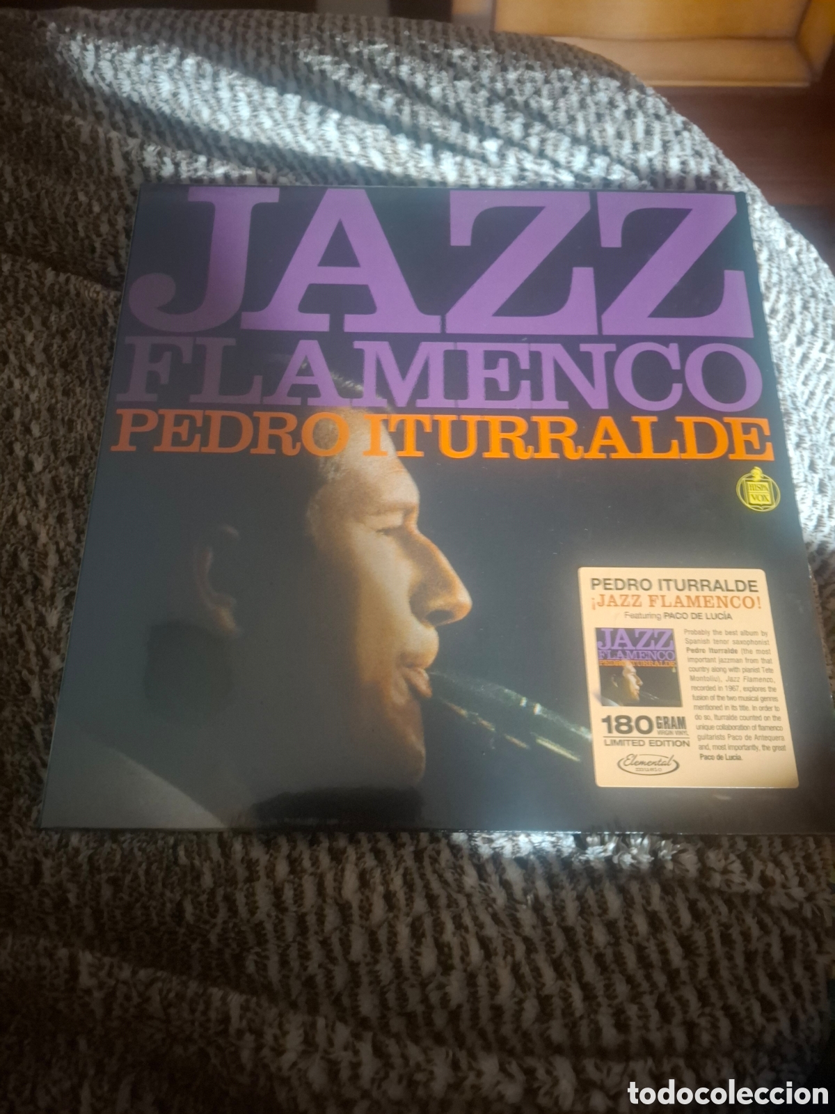 Discos de vinilo: Jazz Flamenco Pedro Iturralde reed elemental music
