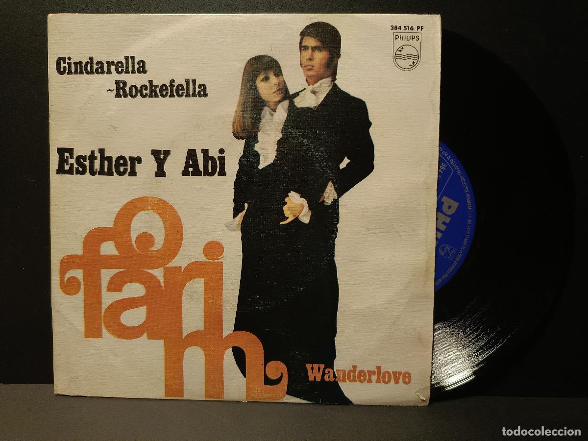 Discos de vinilo: ESTHER Y ABI CINDARELLA ROCKEFELLA SINGLE PHILIPS PEPETO