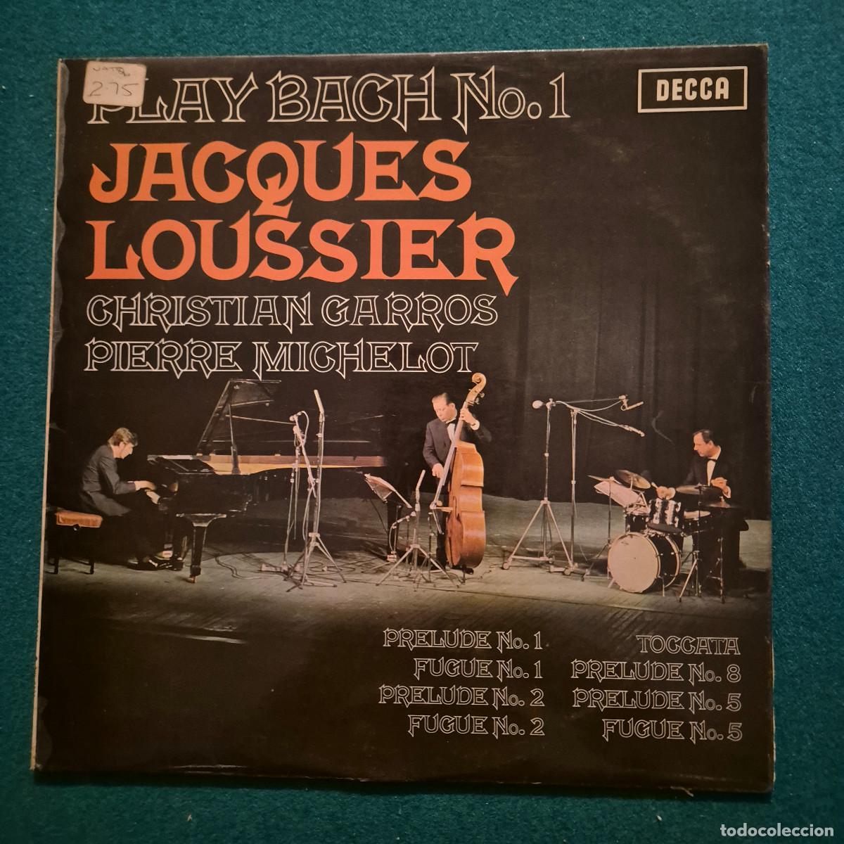 Discos de vinilo: Jacques Loussier / Christian Garros / Pierre Michelot &ndash; Play Bach No.1