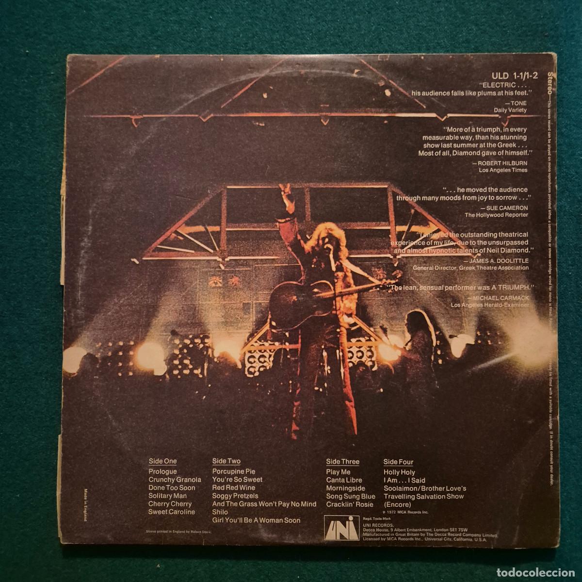 Discos de vinilo: Neil Diamond &ndash; Hot August Night - Foto 2